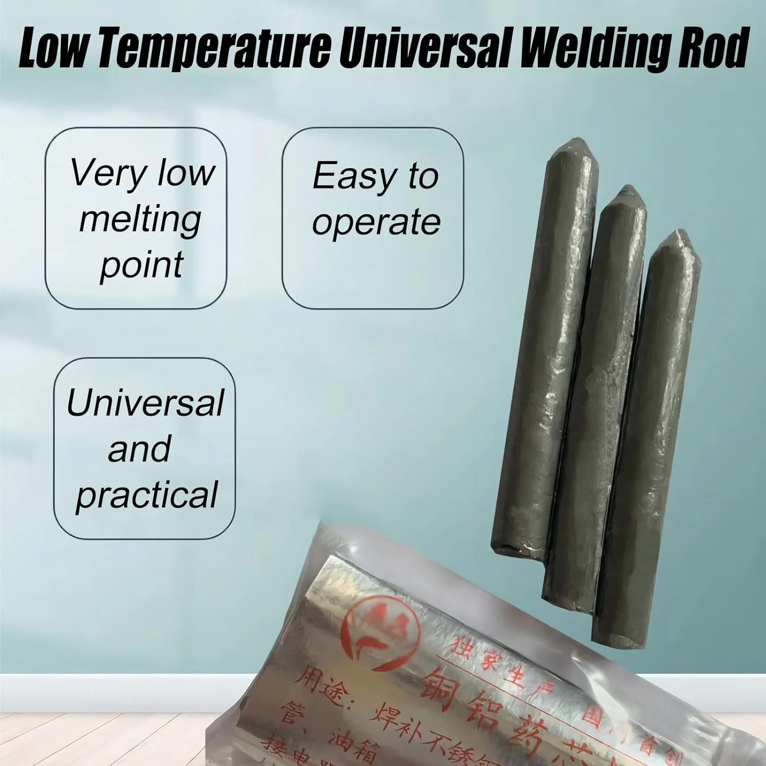 3 Pcs Low Temperature Universal Welding Rod Aluminum Welding Rods Easy Welding Electrode Aluminum Rod For Aluminum Rods