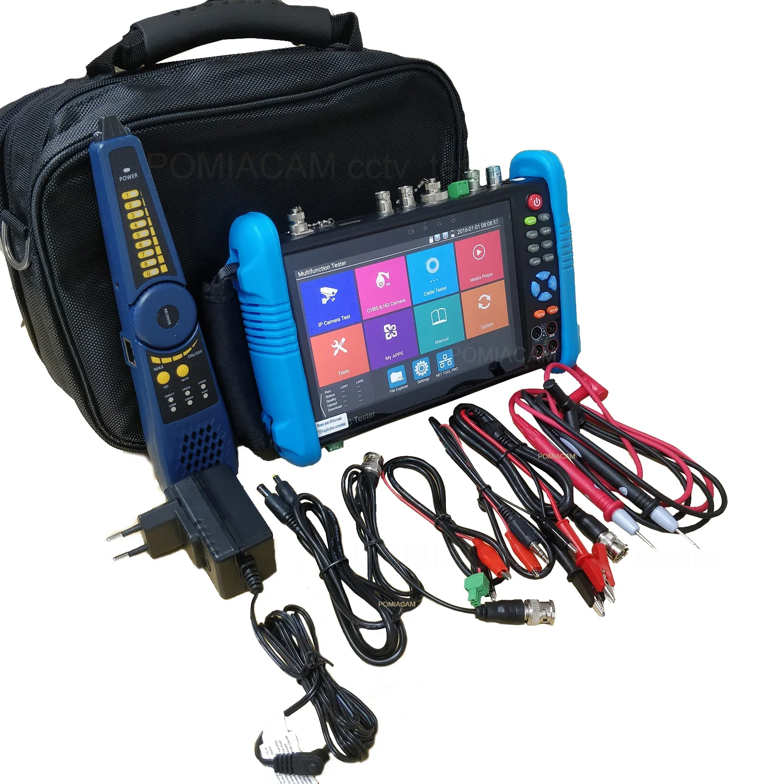 IPC-9800 MOVTADHS 8MP AHD TVI CVI Tester Plus 7-inch tester IPS Touch Screen Monitor CCTV Tester with HD-TVI HD-CVI AHD SDI IP