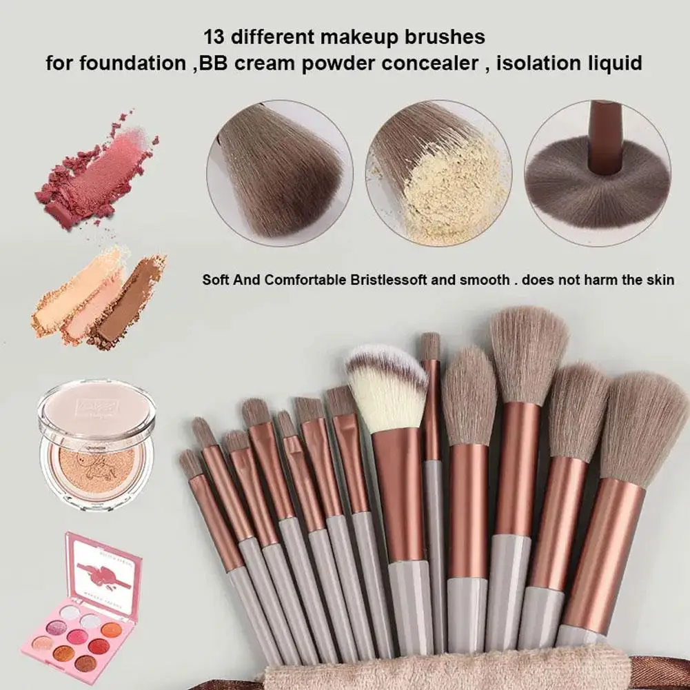 

New 13PCS Makeup Brushes Set Super Soft Professional Foundation Powder Eyeshadow Concealer Blush Make Up Brush Kit
