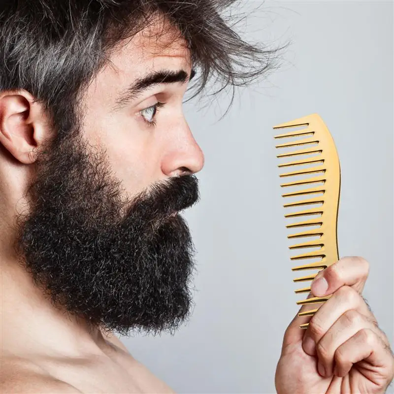 2pcs Wide Tooth Combs Detangling Combs Hair Hairstyle Tools for Curly Wet Hair