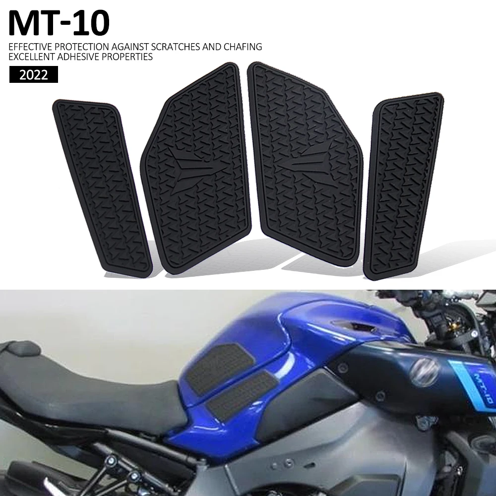 New Motorcycle Tank Traction Pad Anti Slip Sticker Gas Knee Grip Protector For Yamaha MT10 MT-10 mt10 mt 10 2022 2023 отвертка плоская sl5 5 100 мм ударная jonnesway anti slip grip d70s5100