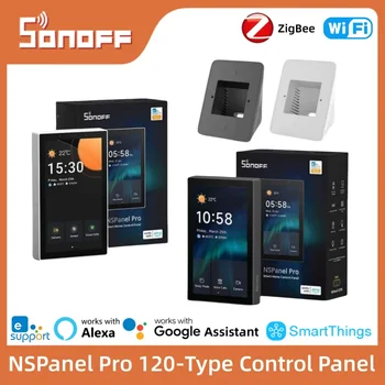 แผงควบคุมบ้านอัจฉริยะ Sonoff Nspanel Pro 120 แผงควบคุม Ns Panel Sonoff Pro วัดการใช้พลังงาน ระบบอัตโนมัติในบ้านอัจฉริยะ ทำงานร่วมกับ Evelink 1