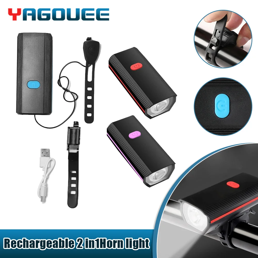 

Фонарь горный велосипедный, 2 в 1, USB-зарядка