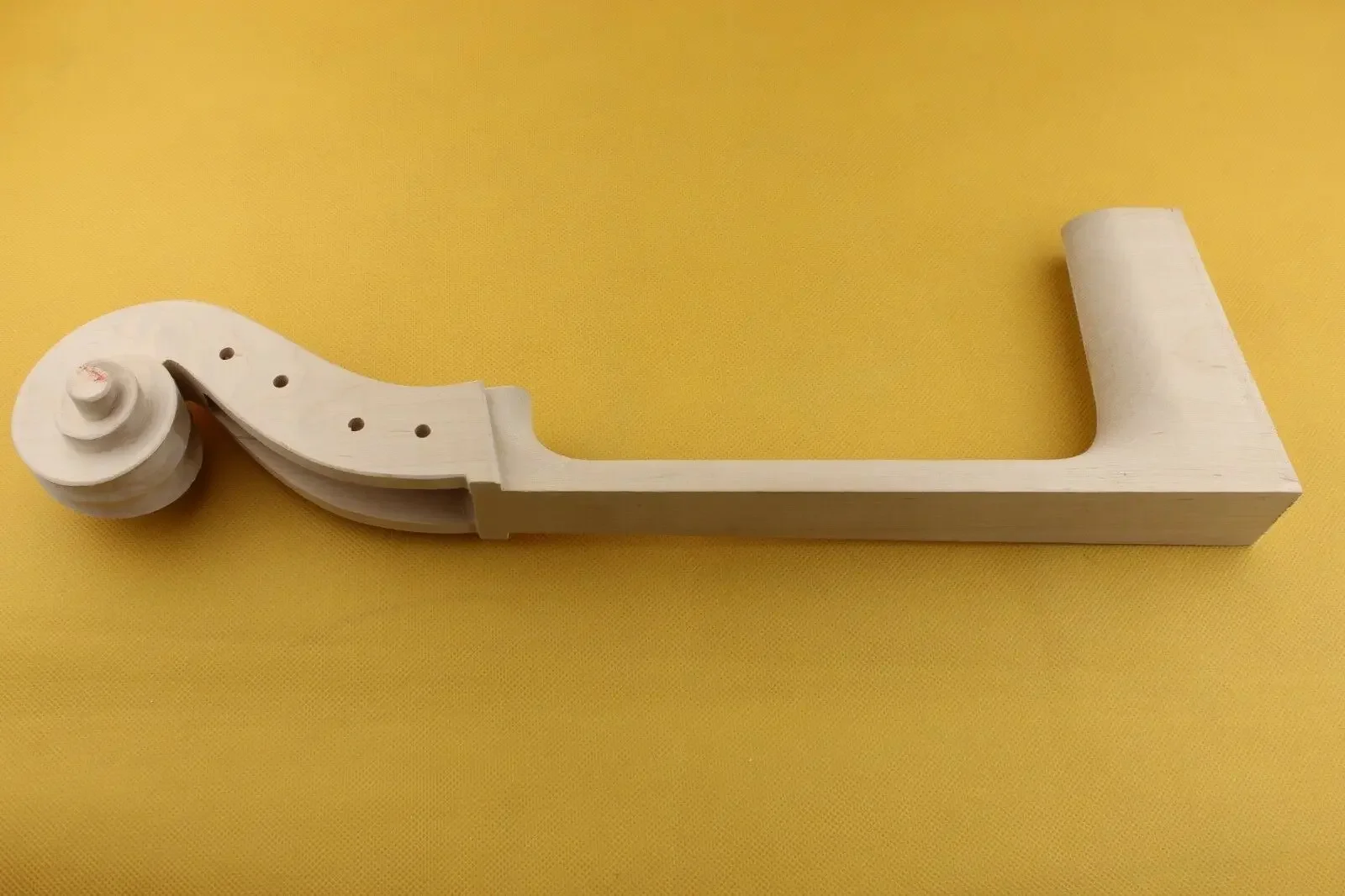 4/4，3/4，1/2，1/4 Cello Neck head High Quality Unfinished Scroll Maple Full size Unvarnished DIY Cello parts accessories
