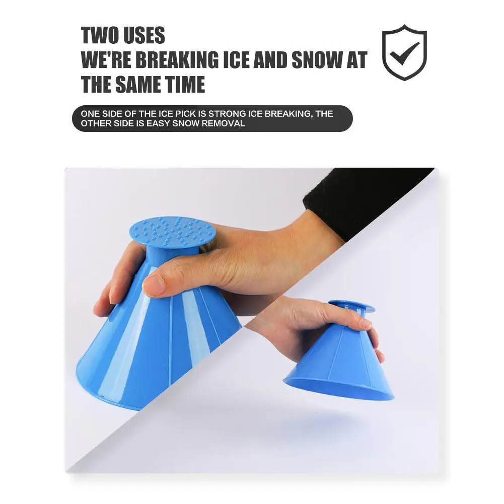 Winter Auto Car Magic Window Windshield Ice Scraper Shaped Funnel Snow Remover Deicer Cone Tool Scraping A Round Deicing windshield shovel windshield deicing instrument snow ice scraper car deicer