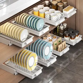 Pull-Out Sliding Dish Rack 1