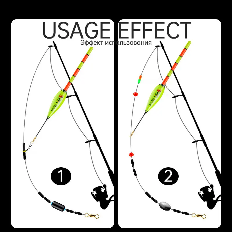 Flutuador de Pesca Eletrônica, Luz Noturna, Sensoriamento de Gravidade, 6 Olhos, Mudança de Cor, Alta Sensibilidade, Novo