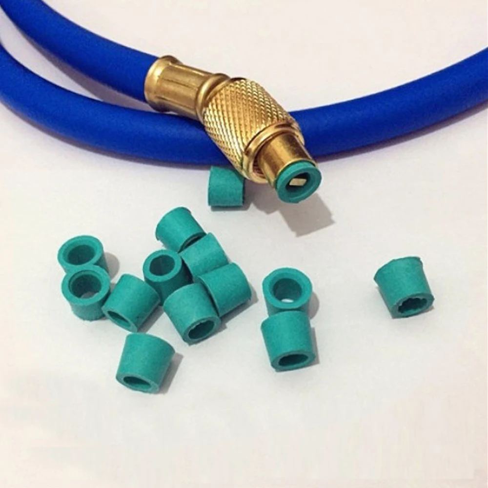 

50Pcs Car Air Conditioning Installation Green Sealing Ring Tricolor Tube Gasket Meter Tube Gasket O-ring Electrical Equipment
