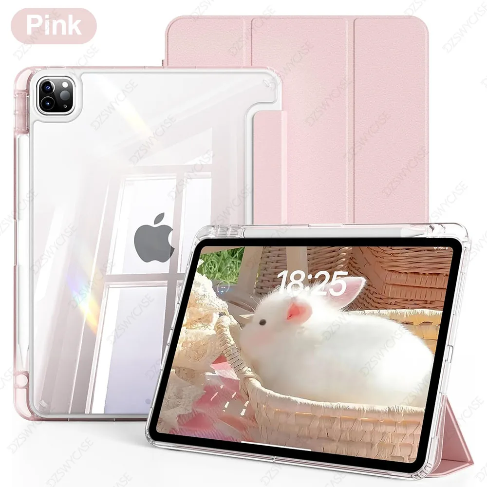 Sleek Protective Tablet Case with Pencil Holder and Auto Sleep/Wake Function