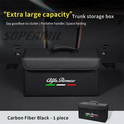 Foldable Car Trunk Storage and Organization Box (Alfa Romeo Carbon)