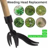 Root Remover Stand Up Weeding Tool Gardening Weeding Head Replacement Digging Weeder Claw Foot Pedal Weed Puller Black Weeders 1