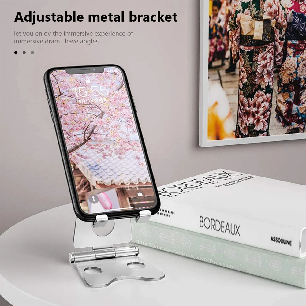 ajustável de alumínio tablet suporte para ipad pro dobrável tablet suporte desktop suporte com saco para samsung xiaomi huawei