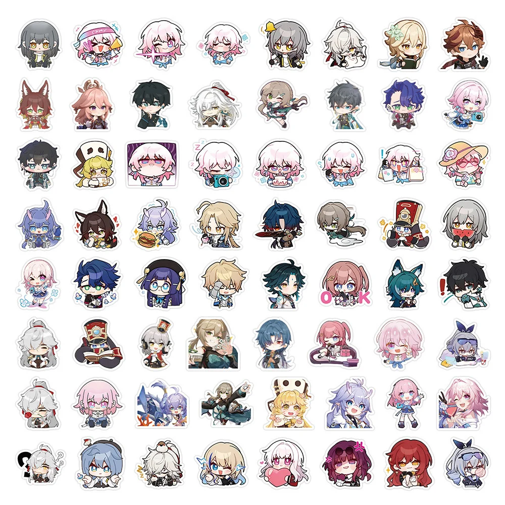 10/30/50pcs Cute Game Honkai Star Rail Anime Stickers Cartoon Decals Laptop Suitcase Phone Skateboard Decoration Sticker Kid Toy images - 6