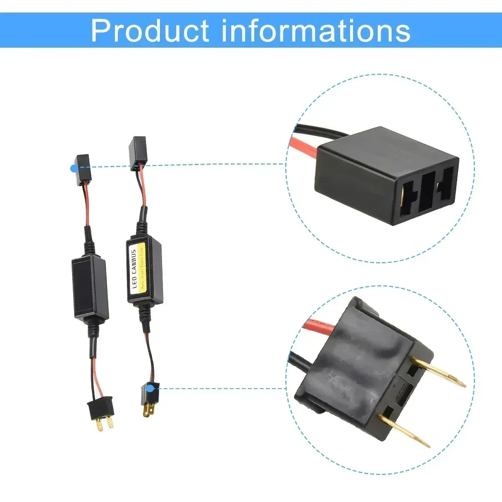 Led lights led headlights led car lights led car headlights 2pcs H7 headlight LED Canbus decoder canceller error resistor anti flicker warning canceller decoder car lights