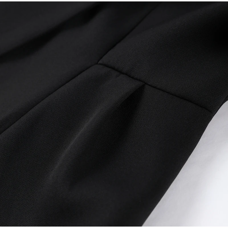Elegantes Blumenmuster-Rock-Set für Damen: Schicker Puffärmel-Blazer und Bubble-Minirock-Anzug – Frühjahr 2026, Alltags-Freizeitoutfit für die Dame – Detail 10