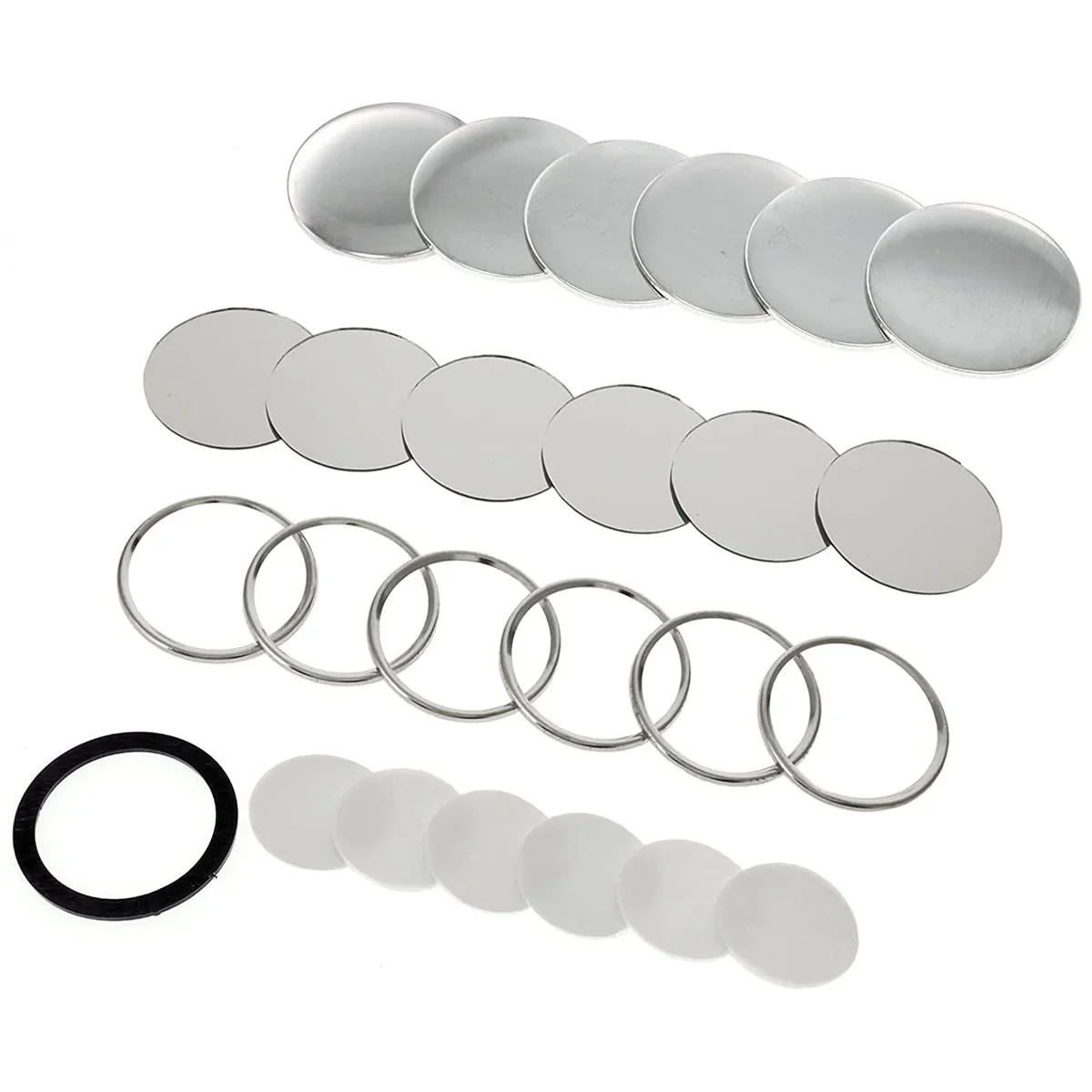 Blank Mirror Badge Button Maker Parts 58MM Badge Press Making Machine Supplies DIY Portable Pocket Mirror Button Parts 50/100Pcs button making supplies
