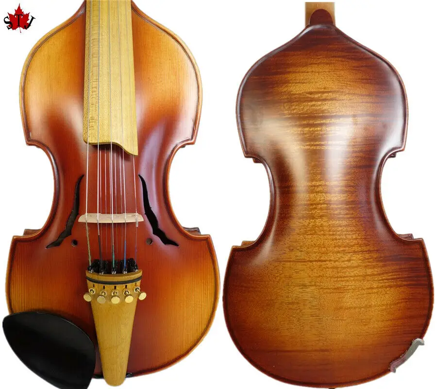 Baroque style SONG maestro 5X5 strings 14" Viola d&rsquo;Amore, whole maple #15200
