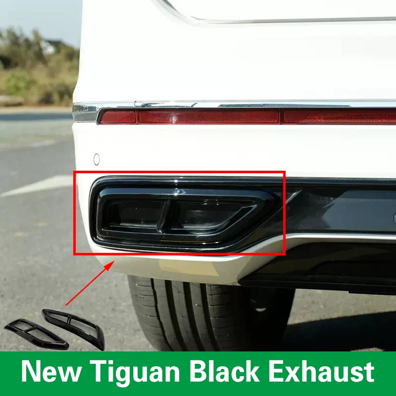 オートスタイリング排気リアバンパー排気トリム VW Tiguan 2020 2021
