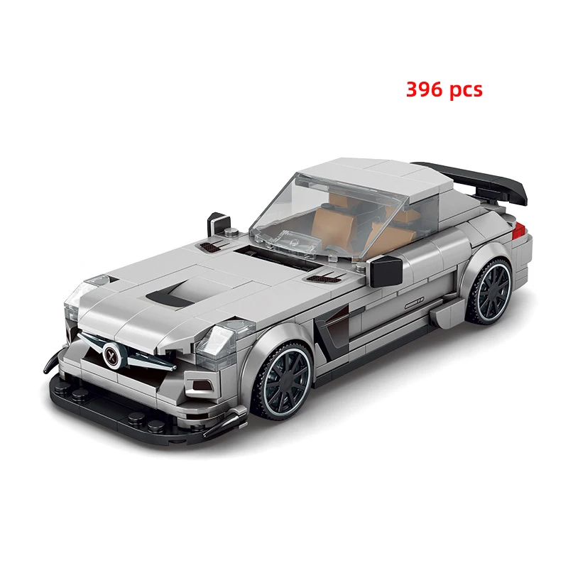 Technical Car City Speed Racing Car Building Blocks Sports Car Garage Carro Rennau Voiture MOC Creative Vehicle Toys 4