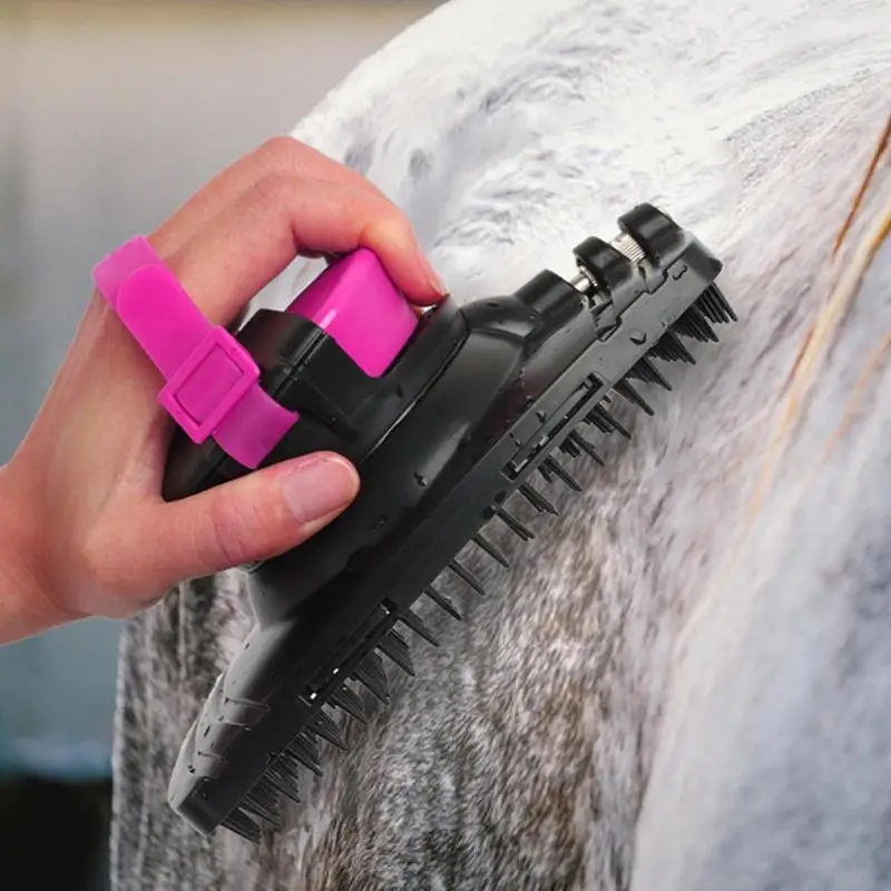 

Pet Bathing Brush Grooming Water Cleaning Brushes With Press Button Pets Long Short Hairs Shower Bristle Tool For Horses Cat Dog