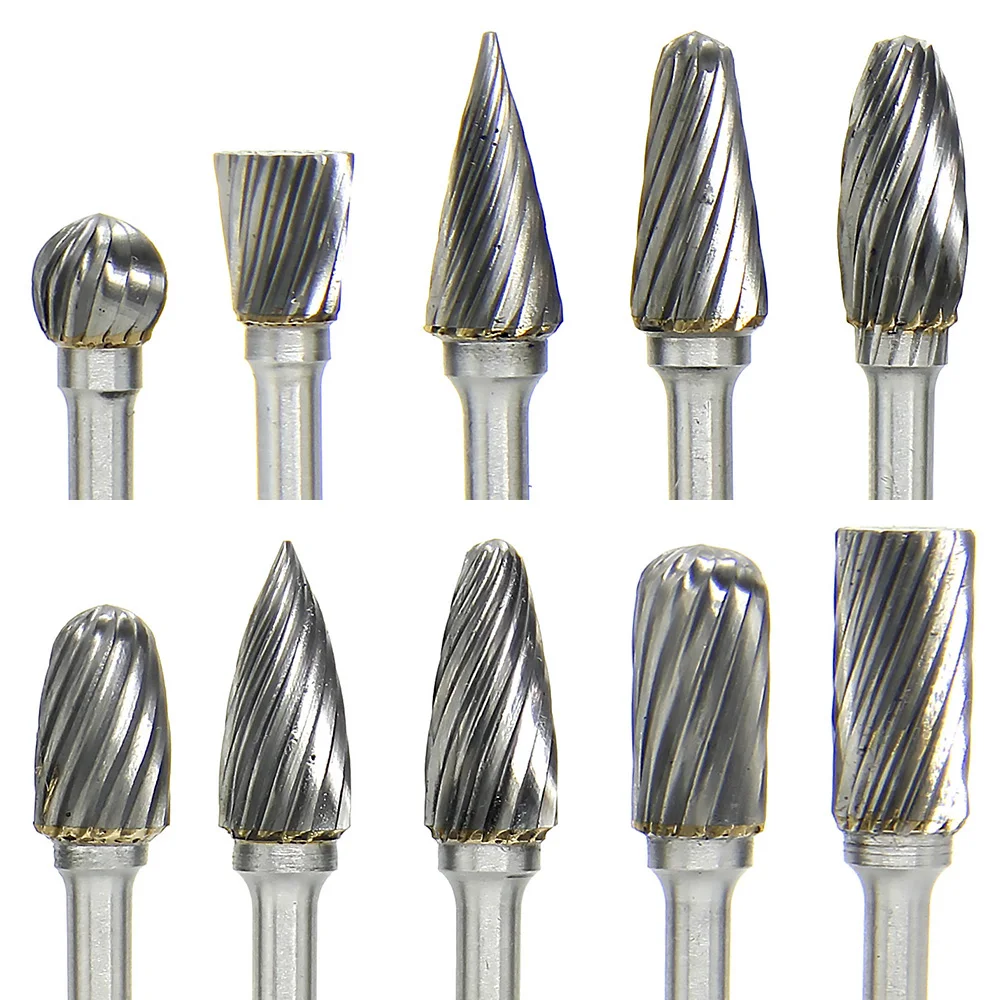 High-Speed Steel Rotary Burr Bits for Carving & Grinding 5