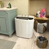 ZENY Portable Clothes Washing Machine Mini Twin Tub Washing Machine 13lbs Capacity with Spin Dryer,Compact Washer 2
