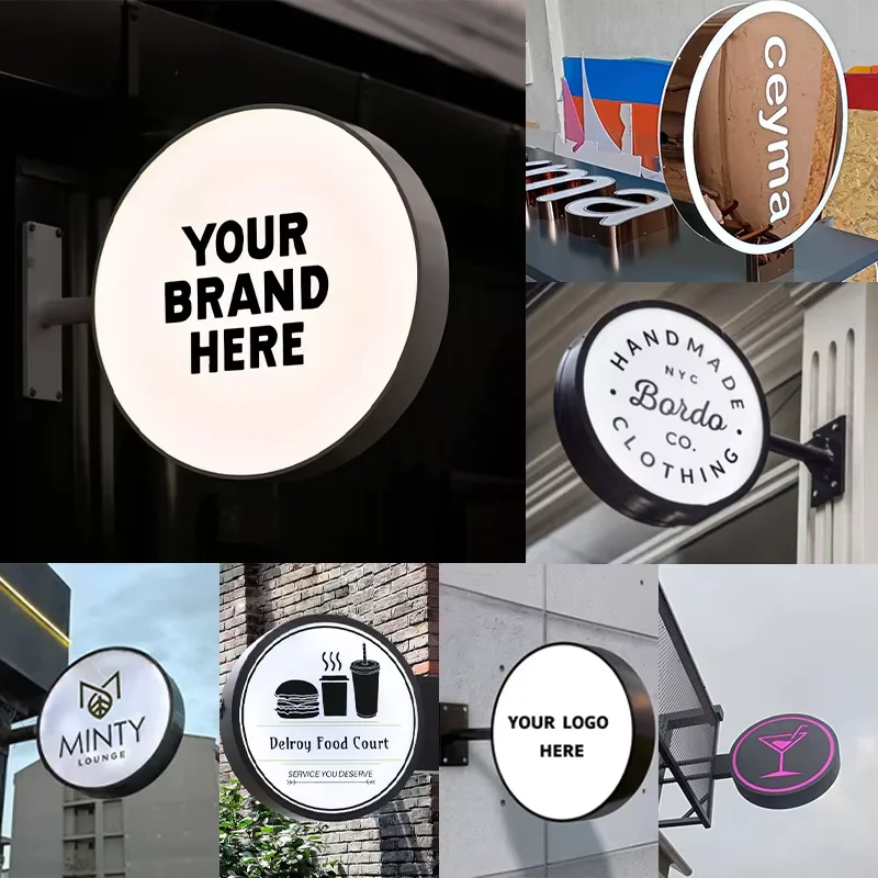 Frontlit Acrylic Lightbox Business Sign Letter Display for Modern Home & Office Signage Business Lightbox Beauty