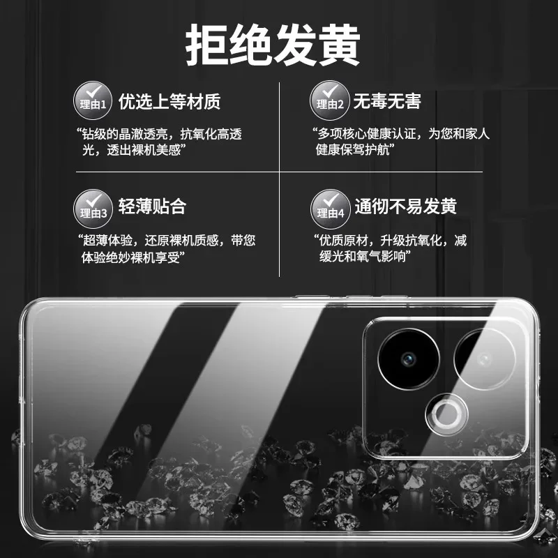 Ultra-Thin Transparent TPU Bumper with Camera Protection - Soft Clear Silicone Phone Case