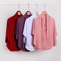 Islam Pray Hijabs Instant Scarf Women Muslim Hijab Headscarf Pull On Ready Made To Wear Head Wrap Ramadan Amira Turban Niqab Hat