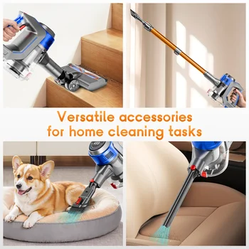 Honki 73KPA Cordless Vacuum Cleaner with LED High Power Strong Suction Wet and Dry Handheld Vacuum Cleaner for Pet Hair Carpet 6