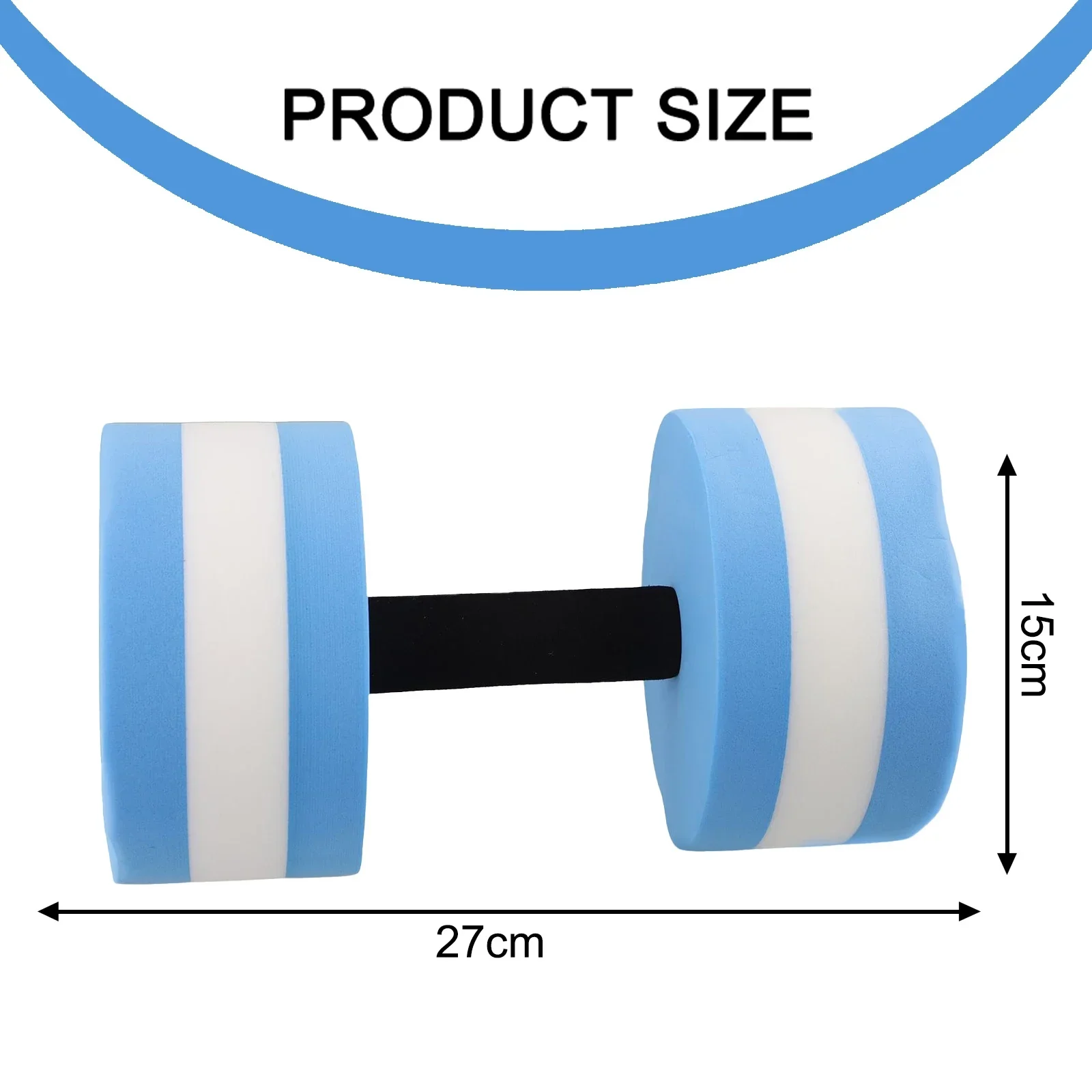 Fitness Pool Water Swimming Aqua Exercise Barbell EVA Foam Aquatics Dumbbell Swimming Aqua Exercise Barbell Aquatics Dumbbell