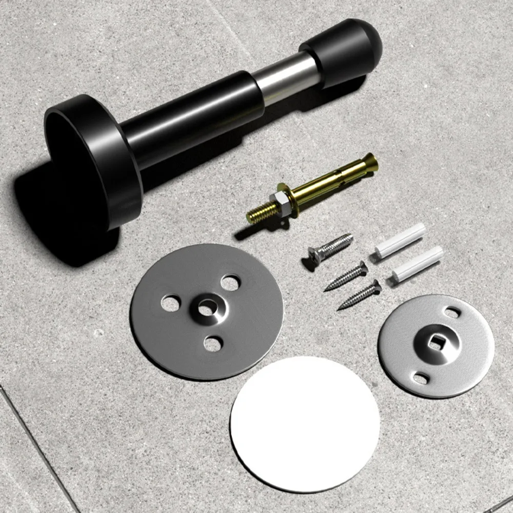 Stainless Steel Door Stopper Useful Wall Protector Anti-Collision Door Crash Pad Noise Canceling Hardware Holder Home door stopper