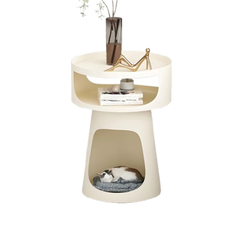 Bedroom Bedside Table Lounge Living Room Small Sofa Side Storage Rack Cream Tea Cabinet Shaped Mesa Para Balcon Home Furniture