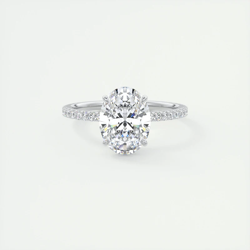 Oval Cut Simulated Diamond Ring 925 Sterling Silver Halo Engagement Ring Women Couples Wedding Gift 4 Prong Setting moissanite engagement ring engagement ring