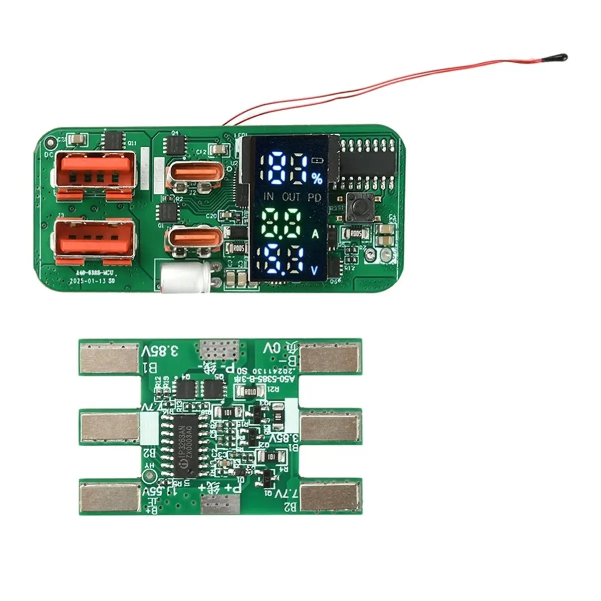 (A23G) PD45W 양방향 고속 충전 모바일 전원 메인보드 3S 배터리 보호 보드 보조 배터리 DIY 모듈