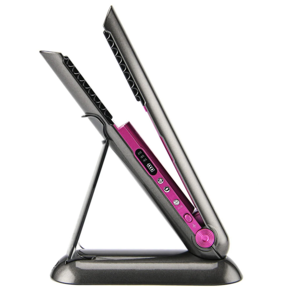 Mini 2 In 1 Flat Iron Usb 4800mah Wireless Hair Straightener With