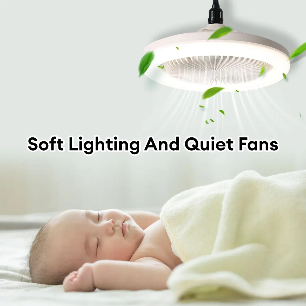 Smart 3-in-1 Ceiling Fan Light with Remote Control 3-Speed E27 AC85-265V Lighting Base for Bedroom and Living Room Lighting ceiling fan led ceiling fan lights led fan light