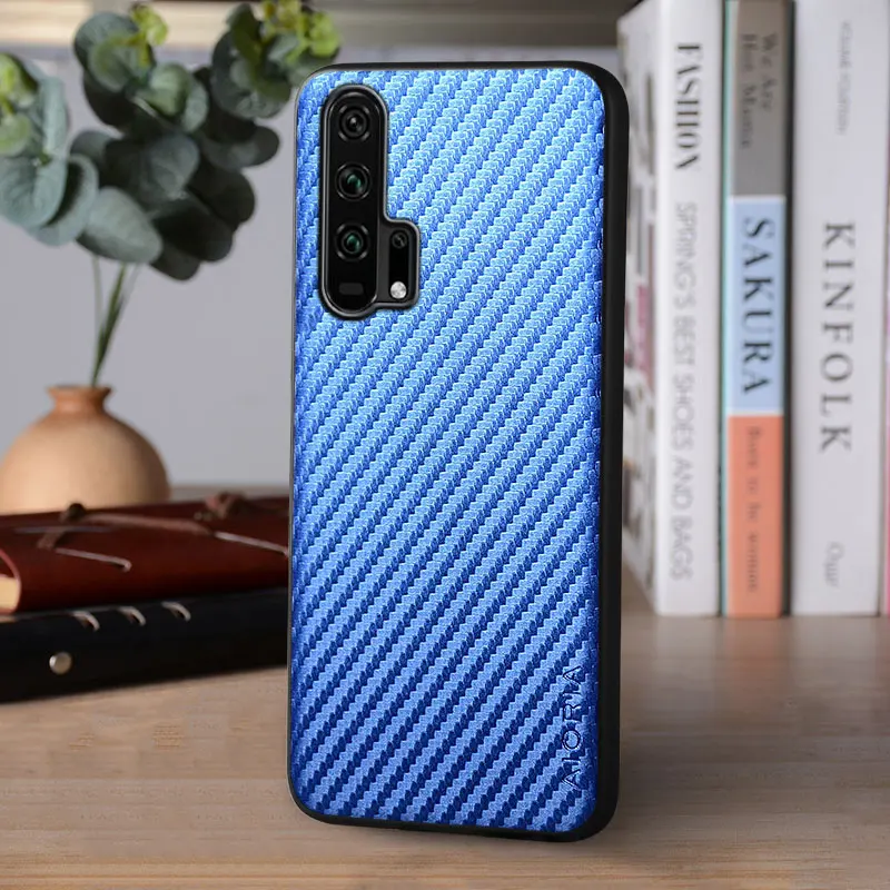 Carbon Fibre Pattern Soft Back Cover  – Premium Phone Case