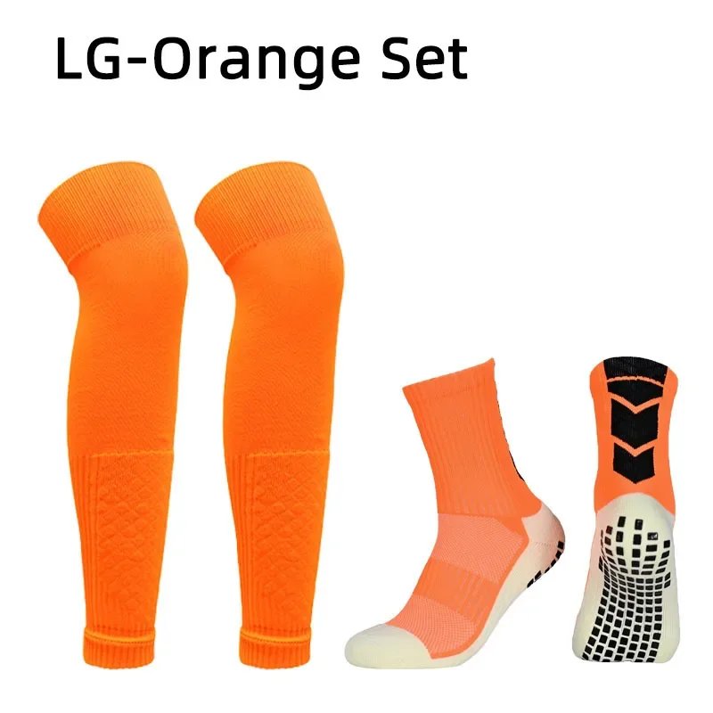 Adult Football Equipment Anti Slip Soccer Socks Kids Leg Cover Calf Sleeve Over Knee Breathable Sports Protective Gear