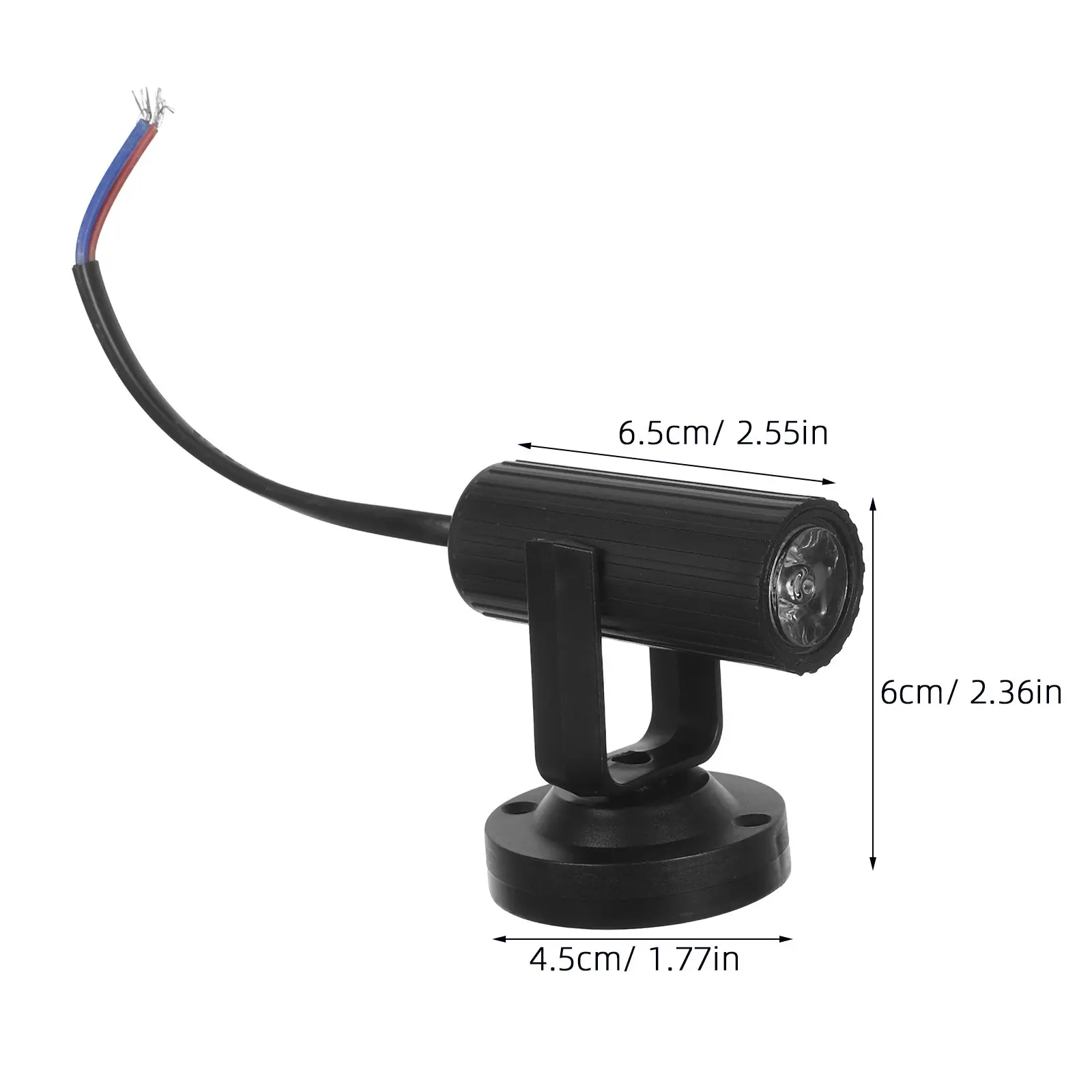 2Pcs LED 빔 무대 조명 듀얼 컬러 레드 블루 미니 스포트라이트 실내 파티를 위한 고휘도 극장 콘서트 Dj 공연
