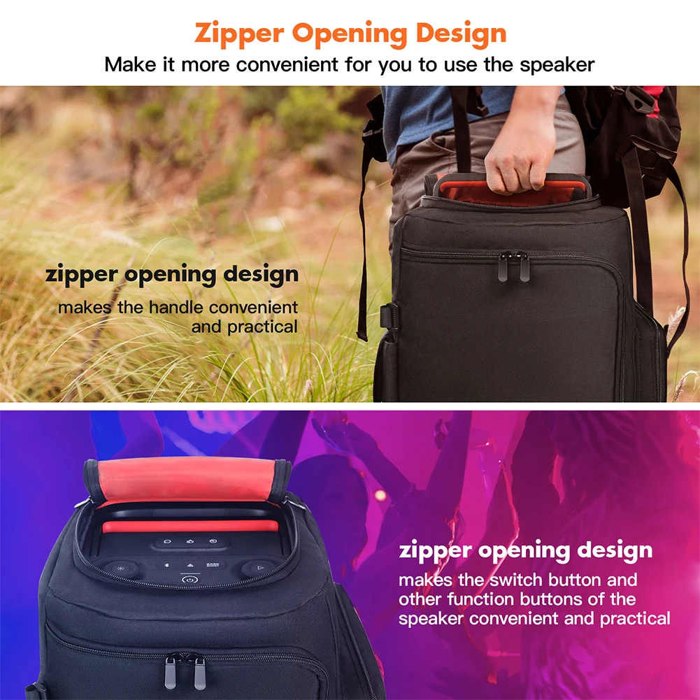 For JBL PARTYBOX 110/Club 120 Speaker Dust Cover Portable Speakers Dust Case Waterproof Double-Sided Storage Bag Zipper Closure