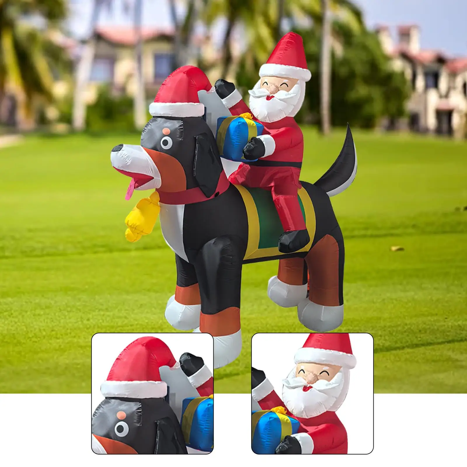 Santa Claus Lighted Christmas Inflatable Xmas Decor for Backyard Home Garden Santa Claus Lighted Christmas Inflatable Xmas Decor for Backyard Home Garden