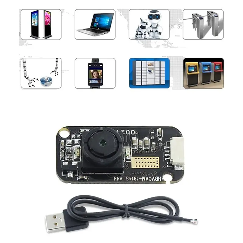 GC0308 0.3MP 120FPS 카메라 모듈 동적 사진용 30MP 센서, 80도 블랙