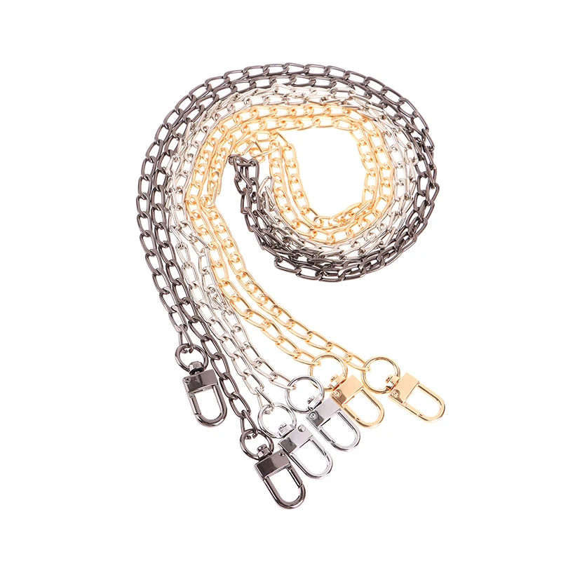 

1 шт., цепочка для сумок, аксессуары для сумок, сумка из металлического сплава, ремешок, золотистый/серебристый/черный аксессуары для сумок