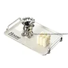 Luxury Creative Rectangle Storage Trays Home Decor Geometric Art Table Ornaments Kitchen Accessories Plastic Crafts Tea Trays 5