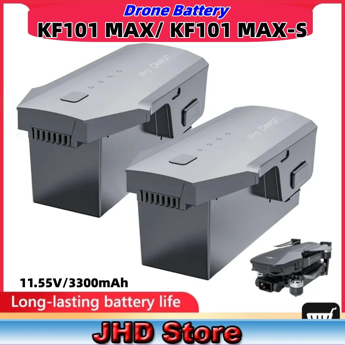 JHD Original Battary For KF101 Max Drone 3300mAh KF101 MAX-S Series Battery Dorne Accessories