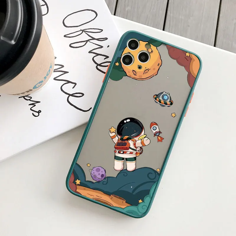 Cartoon-Astronauten- und Planeten-Handyhüllen für iPhone 17 16 11 12 14 13 Pro Max 15 Plus 16 Plus X XR XS Stoßfeste Schutzhülle – Detail 10
