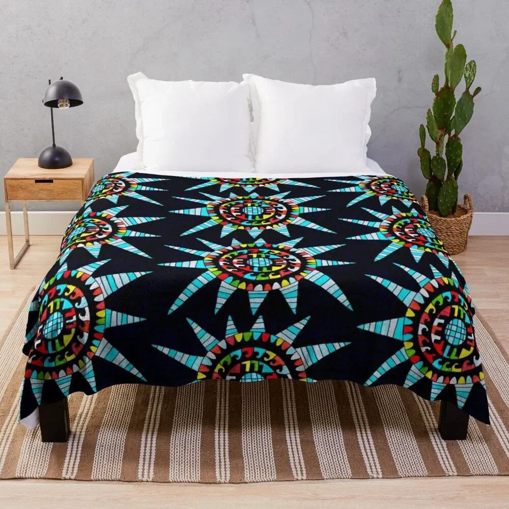 

Black Sunset Throw Blanket Cute Large Plaid on the sofa Single Vintage Blankets