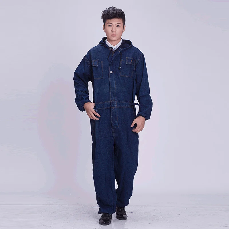 DenimCoverallElectricWeldingSuitLaborInsuranceWorkingClothes