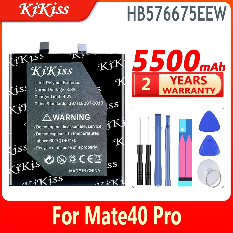

Новый аккумулятор 5500 мАч KiKiss HB576675EEW для huawei Mate40 Pro Mate 40 Pro NOH-AN00 AN01 AL00 мобильный телефон